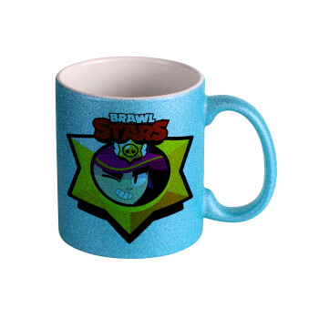Brawl Stars Fang, Κούπα Σιέλ Glitter που γυαλίζει, κεραμική, 330ml