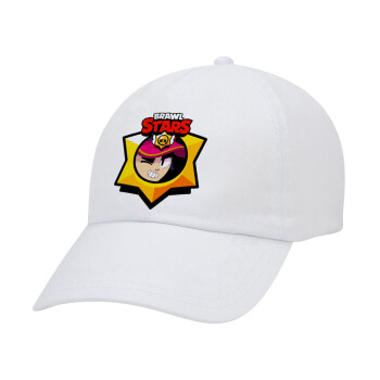 Brawl Stars Fang, Καπέλο Ενηλίκων Baseball Λευκό 5-φύλλο (POLYESTER, ΕΝΗΛΙΚΩΝ, UNISEX, ONE SIZE)