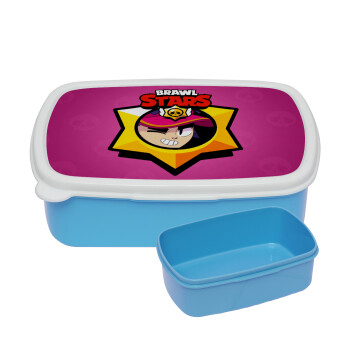 Brawl Stars Fang, ΜΠΛΕ παιδικό δοχείο φαγητού (lunchbox) πλαστικό (BPA-FREE) Lunch Βox M18 x Π13 x Υ6cm