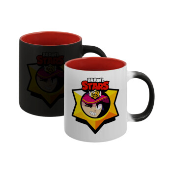 Brawl Stars Fang, Κούπα Μαγική εσωτερικό κόκκινο, κεραμική, 330ml που αλλάζει χρώμα με το ζεστό ρόφημα