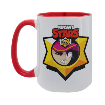 Brawl Stars Fang, Κούπα Mega 15oz, κεραμική Κόκκινη, 450ml