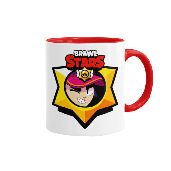 Brawl Stars Fang, Mug colored red, ceramic, 330ml