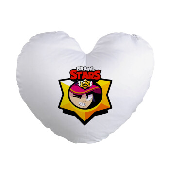 Brawl Stars Fang, Μαξιλάρι καναπέ καρδιά 40x40cm περιέχεται το  γέμισμα