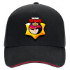 DRILL Adult Ultimate Hat BLACK/RED, (100% COTTON, ADULT, UNISEX, ONE SIZE)