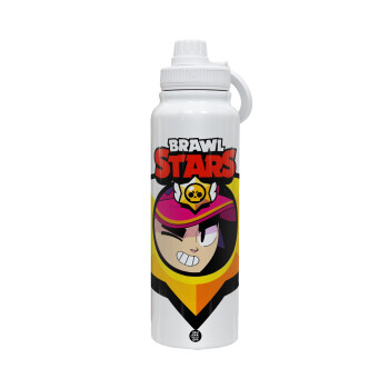 Brawl Stars Fang, 1L Stainless Steel Thermal Bottle with Phone Holder & Double Wall Insulation