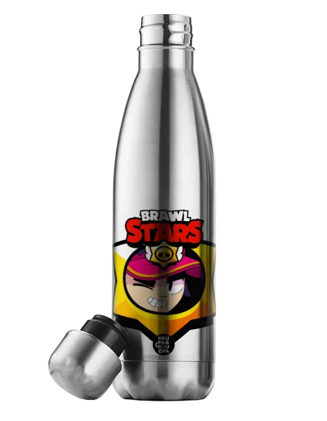 Brawl Stars Fang — Μεταλλικό παγούρι θερμός Inox (Stainless steel), διπλού τοιχώματος, 500ml