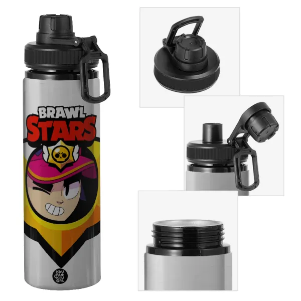 Brawl Stars Fang — Μεταλλικό παγούρι νερού με καπάκι ασφαλείας, αλουμινίου 850ml