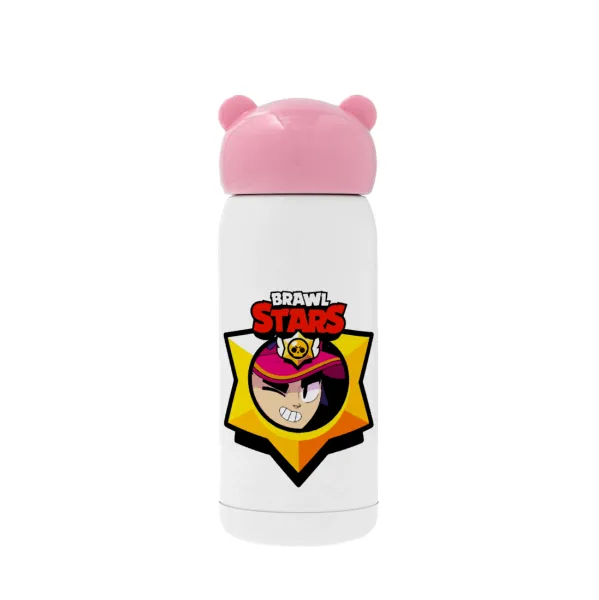 Brawl Stars Fang — Pink stainless steel thermal flask, 320ml