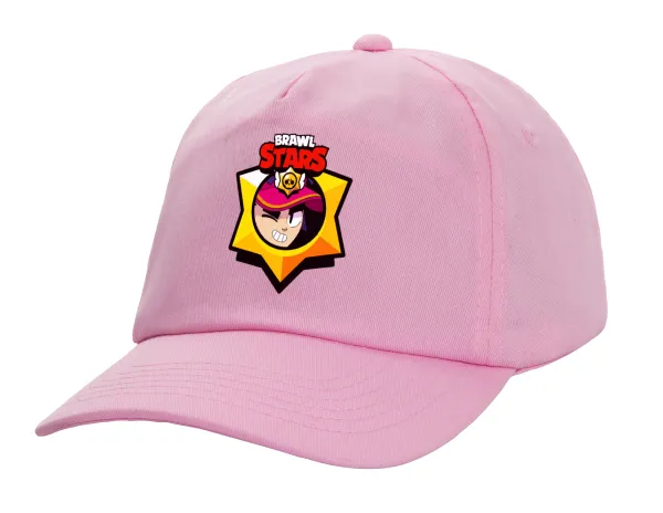 Brawl Stars Fang — Casual children's baseball cap, 100% Cotton Twill, PINK (COTTON, CHILDREN'S, ONE SIZE)