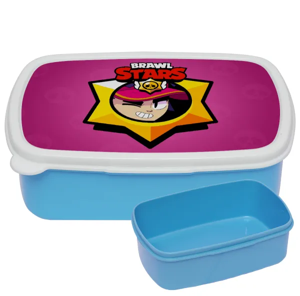 Brawl Stars Fang — BLUE kids' plastic lunch box (BPA-free), L18 x W13 x H6cm