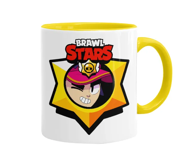 Brawl Stars Fang — Mug colored yellow, ceramic, 330ml