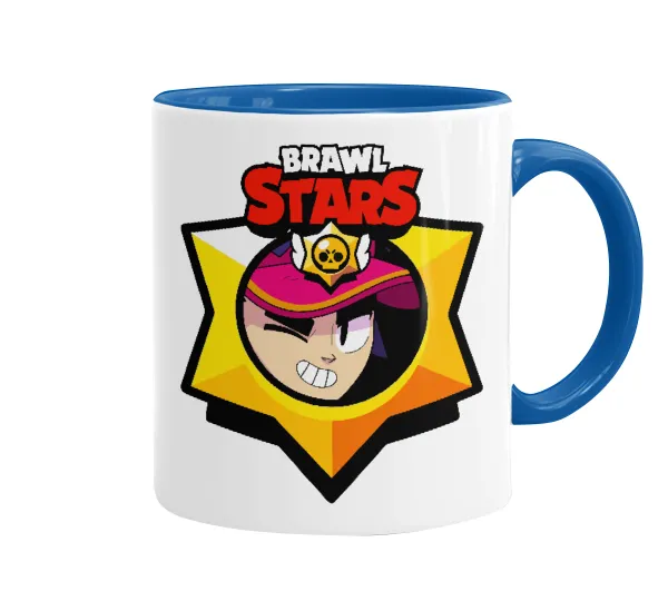 Brawl Stars Fang — Mug colored blue, ceramic, 330ml
