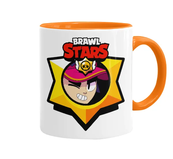 Brawl Stars Fang — Mug colored orange, ceramic, 330ml