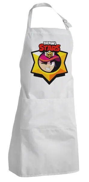 Brawl Stars Fang — Adult Chef Apron (with sliders and 2 pockets)