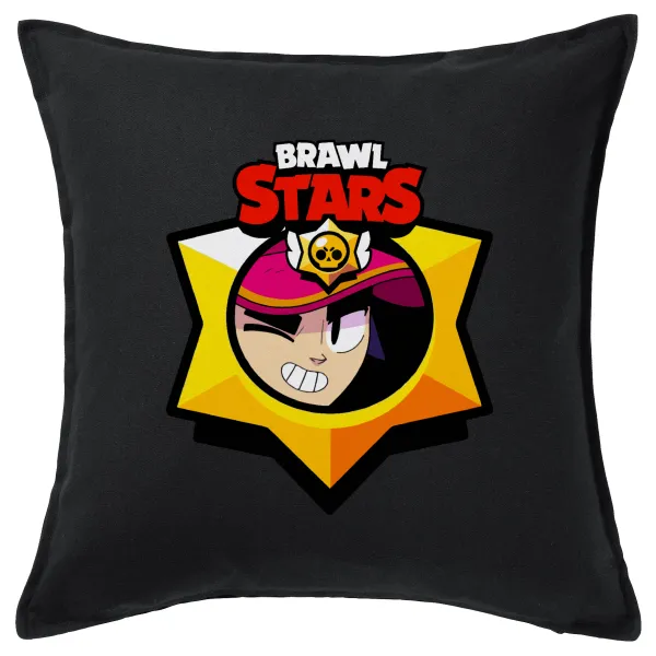 Brawl Stars Fang — Μαξιλάρι καναπέ Μαύρο 100% βαμβάκι, περιέχεται το γέμισμα (50x50cm)