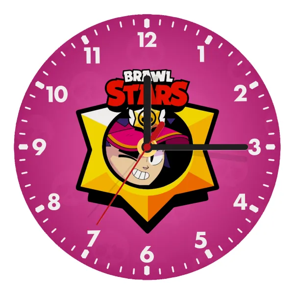 Brawl Stars Fang — Ρολόι τοίχου ξύλινο (20cm)