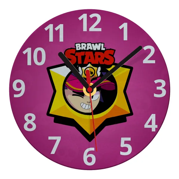 Brawl Stars Fang — Glass wall clock (20cm)