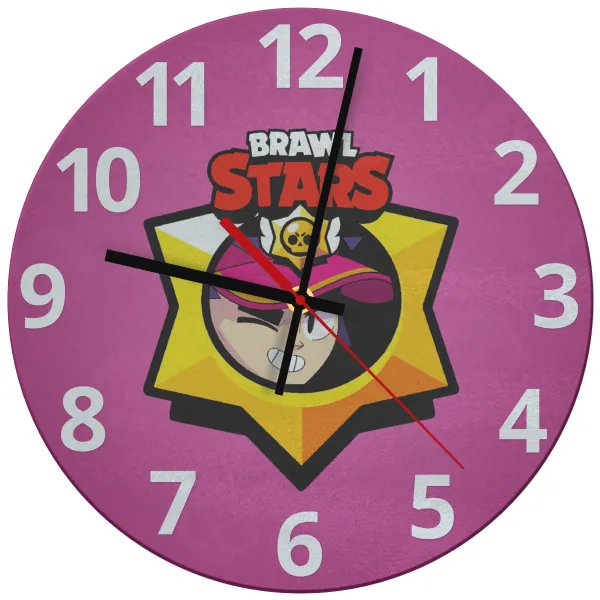 Brawl Stars Fang — Glass wall clock (30cm)