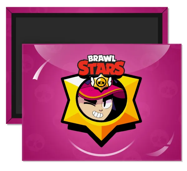 Brawl Stars Fang — Rectangular fridge magnet, 9x6cm