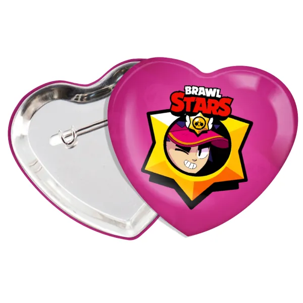 Brawl Stars Fang — Heart pin badge (57x52mm)