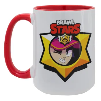 Brawl Stars Fang, Κούπα Mega 15oz, κεραμική Κόκκινη, 450ml