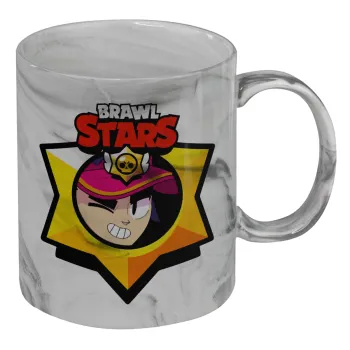 Brawl Stars Fang, Mug ceramic marble style, 330ml