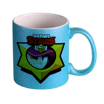 Brawl Stars Fang, Κούπα Σιέλ Glitter που γυαλίζει, κεραμική, 330ml