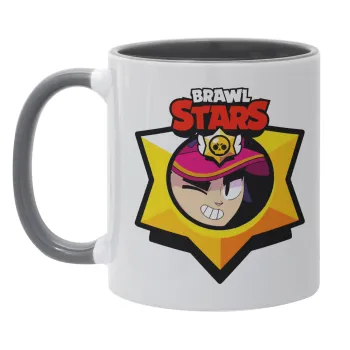 Brawl Stars Fang, Κούπα χρωματιστή γκρι, κεραμική, 330ml