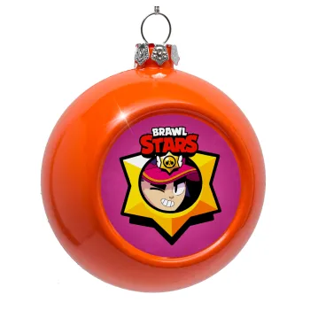 Brawl Stars Fang, Orange Christmas tree ornament bauble 8cm