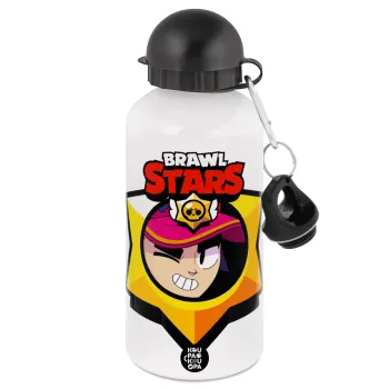 Brawl Stars Fang, Μεταλλικό παγούρι νερού, Λευκό, αλουμινίου 500ml