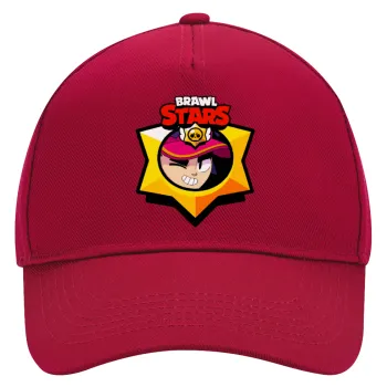 Brawl Stars Fang, Καπέλο Ενηλίκων Ultimate ΚΟΚΚΙΝΟ, (100% ΒΑΜΒΑΚΕΡΟ DRILL, ΕΝΗΛΙΚΩΝ, UNISEX, ONE SIZE)