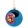 Στολίδι Χριστουγεννιάτικη μπάλα δένδρου Μπλε 8cm