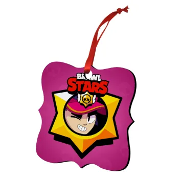 Brawl Stars Fang, Στολίδι Χριστουγεννιάτικο στολίδι polygon ξύλινο 7.5cm