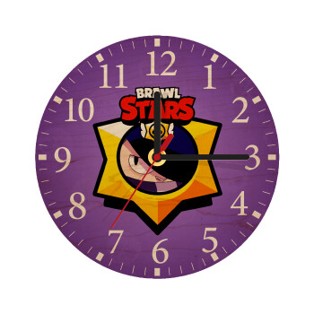 Brawl Stars Edgar, Ρολόι τοίχου ξύλινο plywood (20cm)