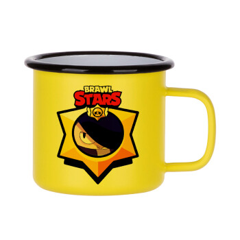 Brawl Stars Edgar, Κούπα Μεταλλική εμαγιέ ΜΑΤ Κίτρινη 360ml