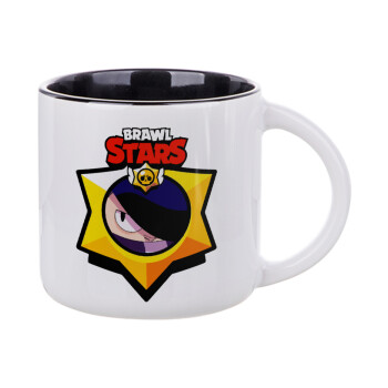 Brawl Stars Edgar, Κούπα κεραμική 400ml Λευκή/Μαύρη