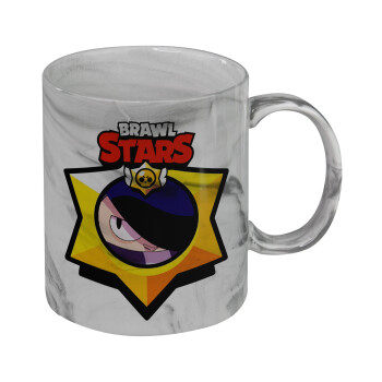 Brawl Stars Edgar, Mug ceramic marble style, 330ml