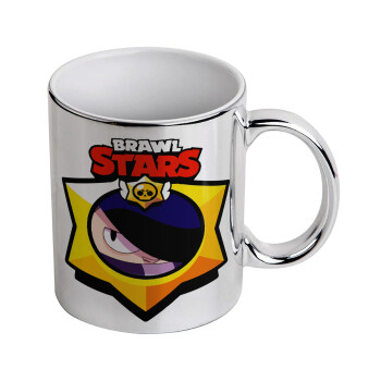 Brawl Stars Edgar, Mug ceramic, silver mirror, 330ml