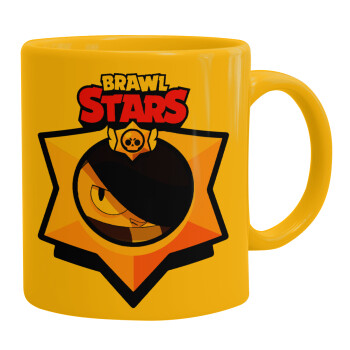 Brawl Stars Edgar, Κούπα, κεραμική κίτρινη, 330ml (1 τεμάχιο)