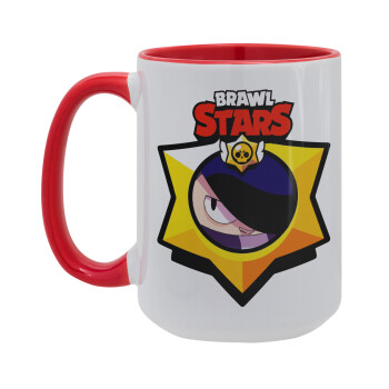 Brawl Stars Edgar, Κούπα Mega 15oz, κεραμική Κόκκινη, 450ml