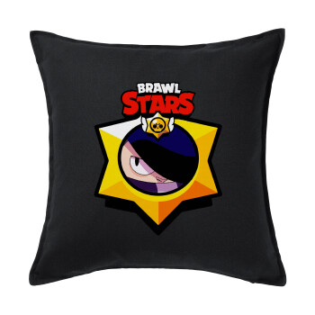 Brawl Stars Edgar, Sofa cushion black 50x50cm includes filling