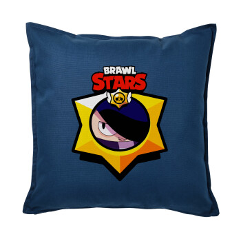Brawl Stars Edgar, Sofa cushion Blue 50x50cm includes filling