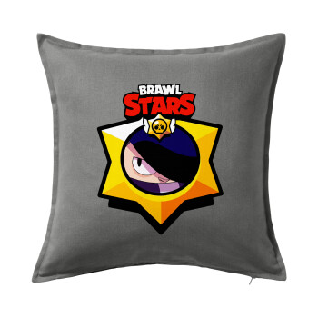 Brawl Stars Edgar, Sofa cushion Grey 50x50cm includes filling