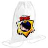 Backpack pouch GYMBAG white (28x40cm)