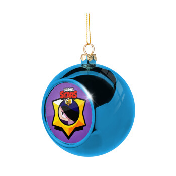 Brawl Stars Edgar, Blue Christmas tree ball ornament 8cm