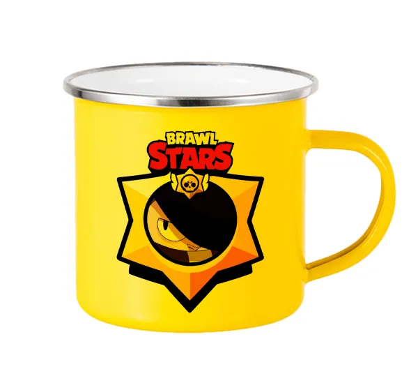 Brawl Stars Edgar — Yellow Enamel Metallic Cup 360ml