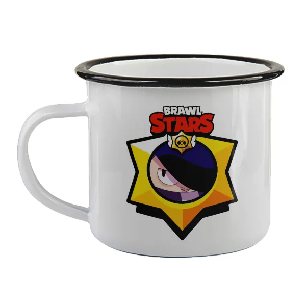 Brawl Stars Edgar — Κούπα εμαγιέ με μαύρο χείλος 360ml