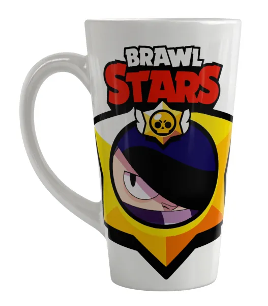Brawl Stars Edgar — Large tapered latte mug, ceramic, 450ml