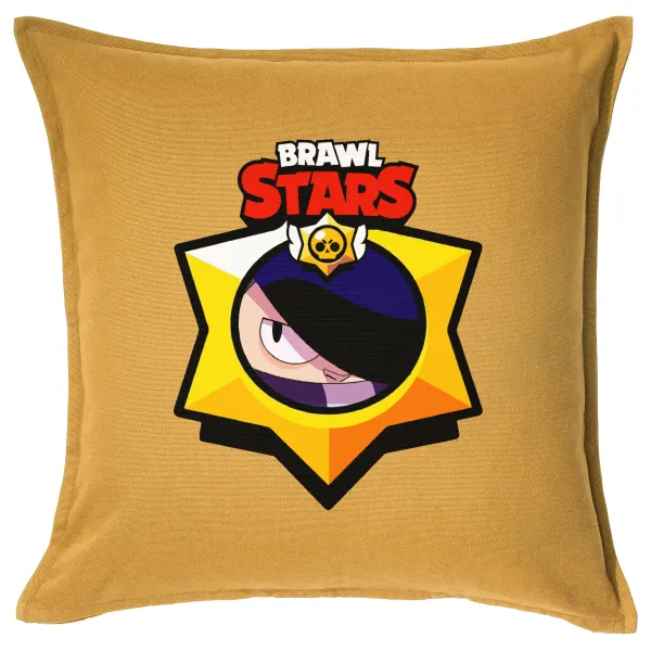 Brawl Stars Edgar — Sofa cushion YELLOW 50x50cm includes filling