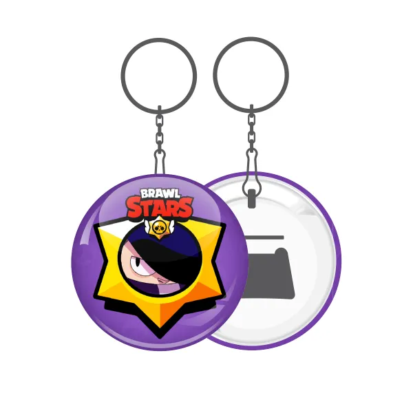 Brawl Stars Edgar — Metal keychain 5cm with bottle opener